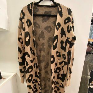 Animal Print Cardigan